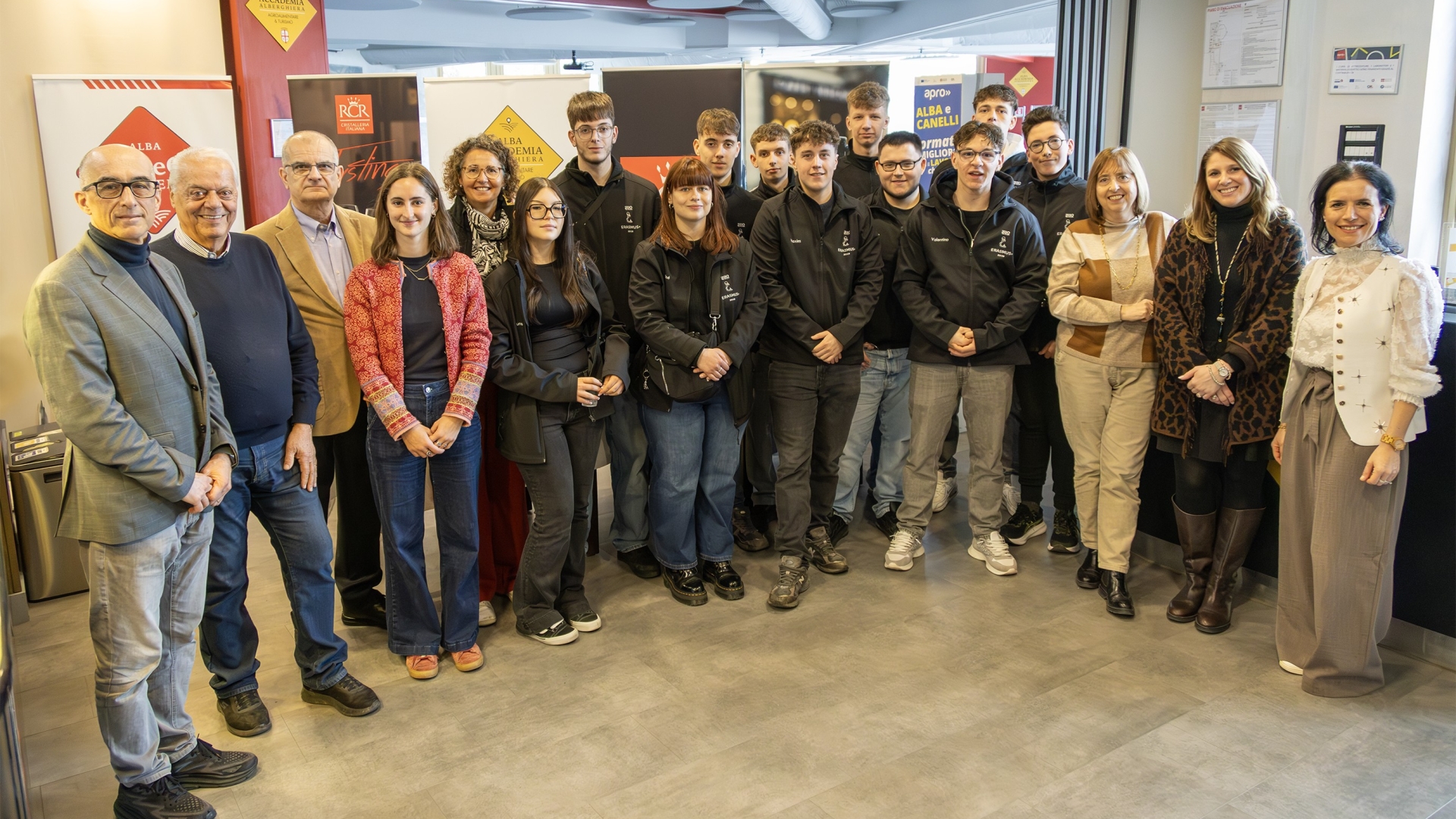 Gli studenti dell’Ecole Libre de Lorraine di Arlon ad Alba per un mese di Erasmus con Apro